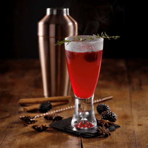  Mulled Apple, Ginger & Blackberry Cocktail